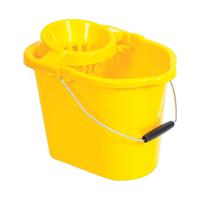 Oval Mop Bucket 12 Litre Yellow 