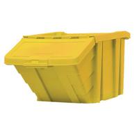 Recycle Storage Bin and Lid Yellow 400x635x345mm