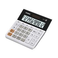 Casio Desktop Calculator 12 Digit 4 Key Memory Battery/Solar 127x28x136mm White/Black Ref MH-12-WE-S-EH