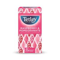 Tetley Individually Enveloped Tea Bags Raspberry & Pomegranate Infusion Ref 1580a [Pack 25]