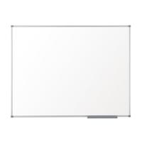 Nobo Basic Steel Whiteboard Magnetic Fixings Included W2400xH1200mm White Ref 1905214
