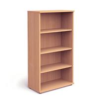 Trexus Office High Bookcase 800x400x1600mm 3 Shelves Beech Ref I000051