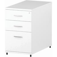 Trexus Desk High 3 Drawer 800D Pedestal 425x800x730mm White Ref I000191