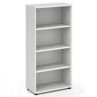 Trexus Office High Bookcase 800x400x1600mm 3 Shelves White Ref I000171