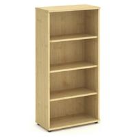 Trexus Office High Bookcase 800x400x1600mm 3 Shelves Maple Ref I000231