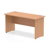 Trexus Desk Rectangle Panel End Leg 1400x600mm Oak Ref MI002699