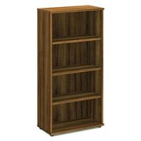 Trexus Office High Bookcase 800x400x1600mm 3 Shelves Walnut Ref I000111