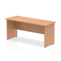Trexus Desk Rectangle Panel End Leg 1600x600mm Oak Ref MI002700