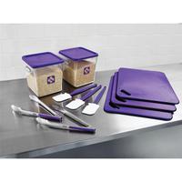 Rubbermaid Food Service Kit 12 Piece Colour-coded Purple