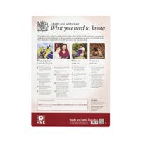 Health and Safety Law Poster PVC W297xH420mm A3