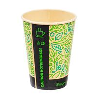 Ingeo Ultimate Eco Bamboo 8oz Biodegradable Disposable Cups Ref 0511223 [Pack 25]