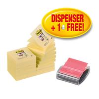 Post-it Pro Z-Note Dispenser and Super Sticky Pads 76x76mm [16 Pads] Ref R330-SSCYP16