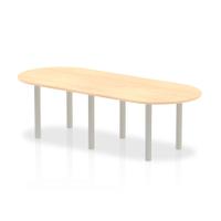 Trexus Boardroom Table 2400x1200x730mm Maple Ref I000264