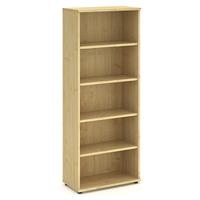 Trexus Office Very High Bookcase 800x400x2000mm 4 Shelves Maple Ref I000232
