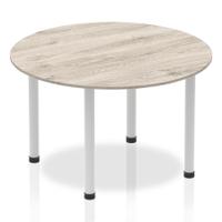 Trexus Meeting Table Round 1200mm Grey Oak Ref I003257