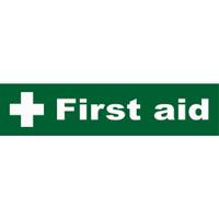 Stewart Superior First Aid Sign Pvc 19 x 4.5cm