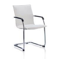 Sonix Echo White Leather Chair 490x460x480mm Ref BR000038