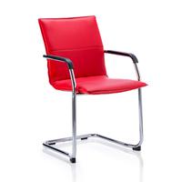 Sonix Echo Red Leather Chair 490x460x480mm Ref BR000037