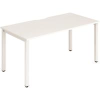 Trexus Bench Desk Individual White Leg 1600x800mm White Ref BE110