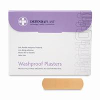 Washproof plasters 7.5x2.5cm Box100 