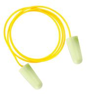 JSP SoundStop Ear Plugs Corded PU Foam Yellow Ref AEE090-060-2G1 [100 Pairs]