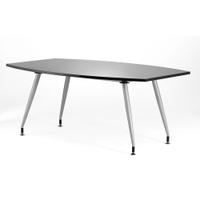 Sonix Boardroom Table Writable Gloss 1800x1200x800mm Black Ref I003056
