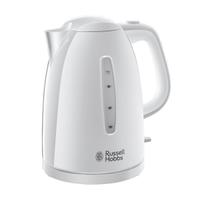 Russell Hobbs Textures Kettle 1.7L 3000W 360 Degrees Rotation Auto-off Safety Lid White Ref RH2127