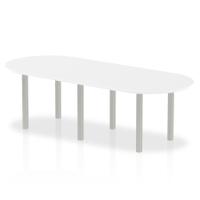 Trexus Boardroom Table 2400x1200x730mm White Ref I000204