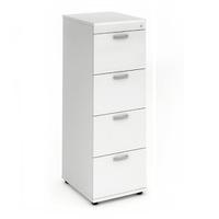 Trexus 4 Drawer Filing Cabinet 500x600x1445mm White Ref I000194