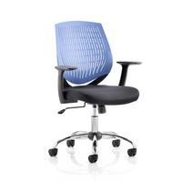 5 Star Office Dura Task Operator Chair With Arms Blue Ref OP000015