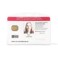 Tarifold Open faced single ID card holders Horizontal Clear [Pack 10]