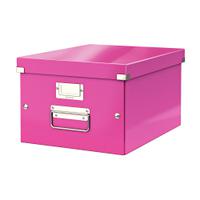 Leitz Click & Store Collapsible Storage Box Medium For A4 Pink Ref 60440023