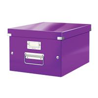 Leitz Click & Store Collapsible Storage Box Medium For A4 Purple Ref 60440062