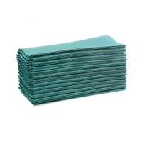 Maxima Hand Towels C-Fold 1-Ply Green 100% Recycled 192 Sheets Per Sleeve Ref 1104062 [15 Sleeves]