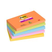Post-it?? Super Sticky Notes, Boost Colour Collection, 76 mm x 127 mm, 90 Sheets/Pad, 5 Pads/Pack