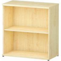 Trexus Office Low Bookcase 800x400x800mm 1 Shelf Maple Ref I000229