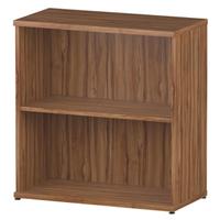 Trexus Office Low Bookcase 800x400x800mm 1 Shelf Walnut Ref I000109