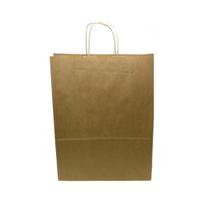 Kraft Paper Carrier Bag Twisted Handles Large 320x420x150mm 100g Natural Brown Ref 12933 [Pack 100]