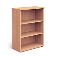 Trexus Office Medium Bookcase 800x400x1200mm 2 Shelves Beech Ref I000050