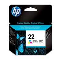 Hewlett Packard [HP] No.22 Inkjet Cartridge Page Life 165pp 5ml Colour Ref C9352AE