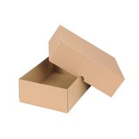 Self Locking Box Carton and Lid A4 W305xD215xH100mm Brown [Pack 10]