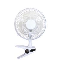 5 Star Facilities Clip-On Fan 6 Inch with Tilt for Desk or Shelf 2-Speed 1.25-1.3m Cable Dia.152mm White