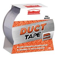 Unibond Duct Tape Multisurface 0-70 degrees C 50mmx10m Silver Ref 1667265