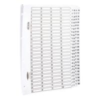 Concord Classic Index 1-100 Mylar-reinforced Punched 4 Holes 150gsm A4 White Ref 05701/CS57