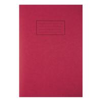 Silvine Exercise Book Ruled and Margin 80 Pages 75gsm A4 Red Ref EX107 [Pack 10]