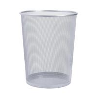 5 Star Office Mesh Waste Bin Lightweight Sturdy Scratch Resistant 1520 Litres DxH 305x345mm Silver