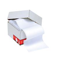 5 Star Office Listing Paper 1-Part Micro-perforated 70gsm 12inchx235mm Plain [2000 Sheets]