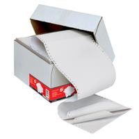 5 Star Office Listing Paper 3-Part Carbonless Perforated 56/53/57gsm 11inchx241mm Plain White [700 Sheet]