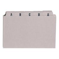 5 Star Office Guide Card Set A-Z 6x4in 25 Cards 152x102mm Buff