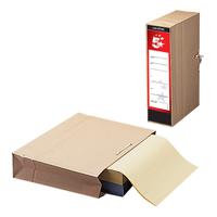 5 Star Office FSC Storage Bag with Dust Flap Foolscap 102mm Capacity 356x248mm [Pack 25]